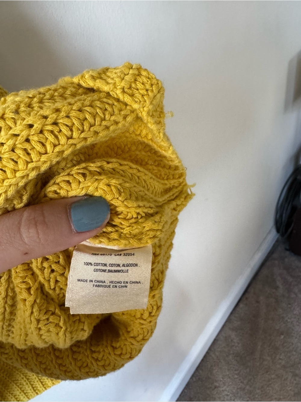 Anthropologie Moth Bright Mustard Knit Poncho Sweater Top - Picture 8 of 10